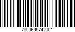 Código de barras (EAN, GTIN, SKU, ISBN): '7893689742001'