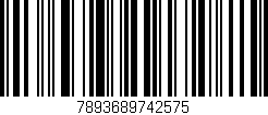 Código de barras (EAN, GTIN, SKU, ISBN): '7893689742575'