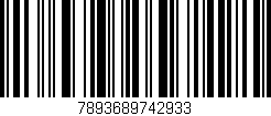 Código de barras (EAN, GTIN, SKU, ISBN): '7893689742933'