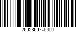 Código de barras (EAN, GTIN, SKU, ISBN): '7893689748300'