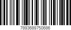 Código de barras (EAN, GTIN, SKU, ISBN): '7893689750686'