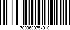 Código de barras (EAN, GTIN, SKU, ISBN): '7893689754318'