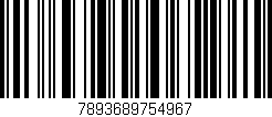 Código de barras (EAN, GTIN, SKU, ISBN): '7893689754967'
