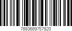 Código de barras (EAN, GTIN, SKU, ISBN): '7893689757920'