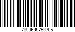 Código de barras (EAN, GTIN, SKU, ISBN): '7893689758705'