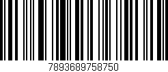 Código de barras (EAN, GTIN, SKU, ISBN): '7893689758750'