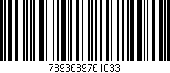 Código de barras (EAN, GTIN, SKU, ISBN): '7893689761033'