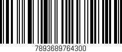 Código de barras (EAN, GTIN, SKU, ISBN): '7893689764300'