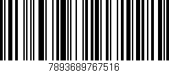 Código de barras (EAN, GTIN, SKU, ISBN): '7893689767516'