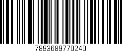Código de barras (EAN, GTIN, SKU, ISBN): '7893689770240'