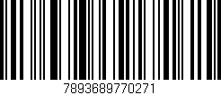 Código de barras (EAN, GTIN, SKU, ISBN): '7893689770271'