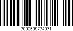 Código de barras (EAN, GTIN, SKU, ISBN): '7893689774071'