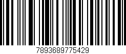 Código de barras (EAN, GTIN, SKU, ISBN): '7893689775429'