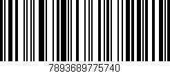 Código de barras (EAN, GTIN, SKU, ISBN): '7893689775740'