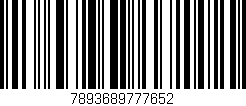 Código de barras (EAN, GTIN, SKU, ISBN): '7893689777652'