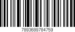 Código de barras (EAN, GTIN, SKU, ISBN): '7893689784759'