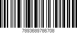 Código de barras (EAN, GTIN, SKU, ISBN): '7893689786708'