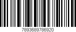 Código de barras (EAN, GTIN, SKU, ISBN): '7893689786920'