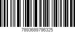 Código de barras (EAN, GTIN, SKU, ISBN): '7893689796325'