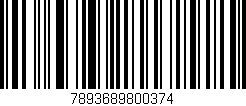 Código de barras (EAN, GTIN, SKU, ISBN): '7893689800374'