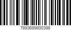Código de barras (EAN, GTIN, SKU, ISBN): '7893689800398'