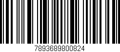 Código de barras (EAN, GTIN, SKU, ISBN): '7893689800824'