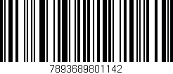 Código de barras (EAN, GTIN, SKU, ISBN): '7893689801142'