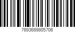 Código de barras (EAN, GTIN, SKU, ISBN): '7893689805706'