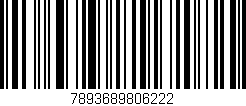 Código de barras (EAN, GTIN, SKU, ISBN): '7893689806222'