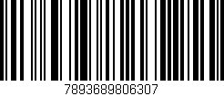 Código de barras (EAN, GTIN, SKU, ISBN): '7893689806307'