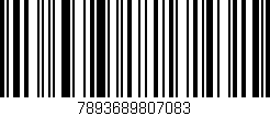 Código de barras (EAN, GTIN, SKU, ISBN): '7893689807083'
