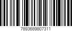 Código de barras (EAN, GTIN, SKU, ISBN): '7893689807311'