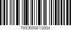 Código de barras (EAN, GTIN, SKU, ISBN): '7893689810984'