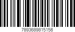 Código de barras (EAN, GTIN, SKU, ISBN): '7893689815156'
