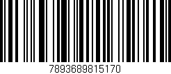 Código de barras (EAN, GTIN, SKU, ISBN): '7893689815170'