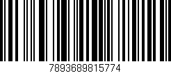 Código de barras (EAN, GTIN, SKU, ISBN): '7893689815774'