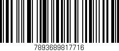 Código de barras (EAN, GTIN, SKU, ISBN): '7893689817716'