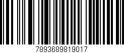 Código de barras (EAN, GTIN, SKU, ISBN): '7893689819017'