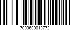 Código de barras (EAN, GTIN, SKU, ISBN): '7893689819772'