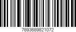 Código de barras (EAN, GTIN, SKU, ISBN): '7893689821072'