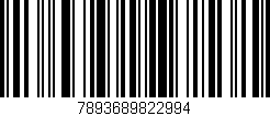 Código de barras (EAN, GTIN, SKU, ISBN): '7893689822994'