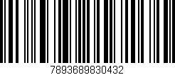 Código de barras (EAN, GTIN, SKU, ISBN): '7893689830432'