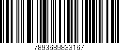 Código de barras (EAN, GTIN, SKU, ISBN): '7893689833167'