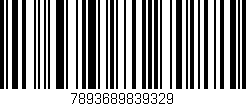 Código de barras (EAN, GTIN, SKU, ISBN): '7893689839329'