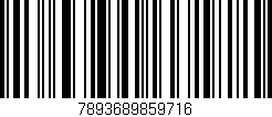 Código de barras (EAN, GTIN, SKU, ISBN): '7893689859716'