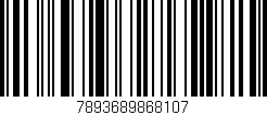 Código de barras (EAN, GTIN, SKU, ISBN): '7893689868107'