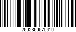 Código de barras (EAN, GTIN, SKU, ISBN): '7893689870810'