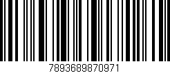 Código de barras (EAN, GTIN, SKU, ISBN): '7893689870971'
