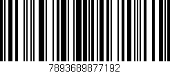 Código de barras (EAN, GTIN, SKU, ISBN): '7893689877192'