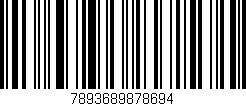 Código de barras (EAN, GTIN, SKU, ISBN): '7893689878694'